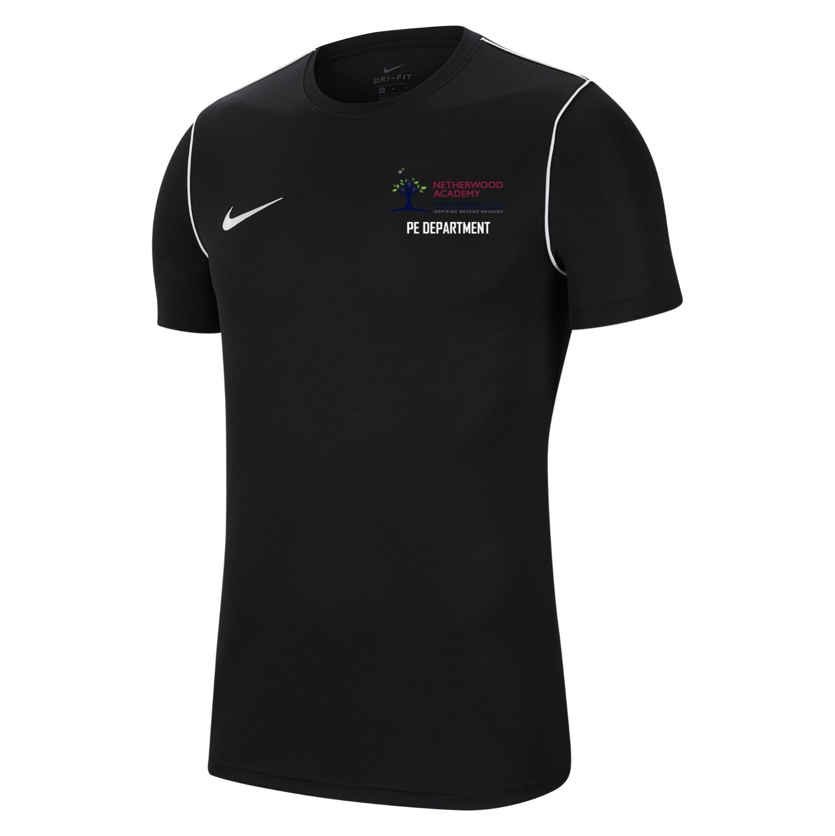 Nike Park 20 Short Sleeve Training Tee - Black/White/White