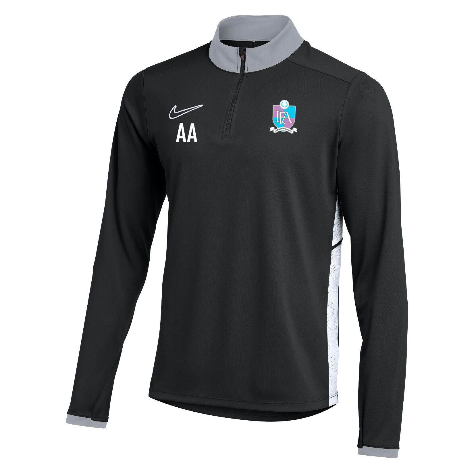 Nike Dri-FIT Academy 25 Drill Top - Black/White/White