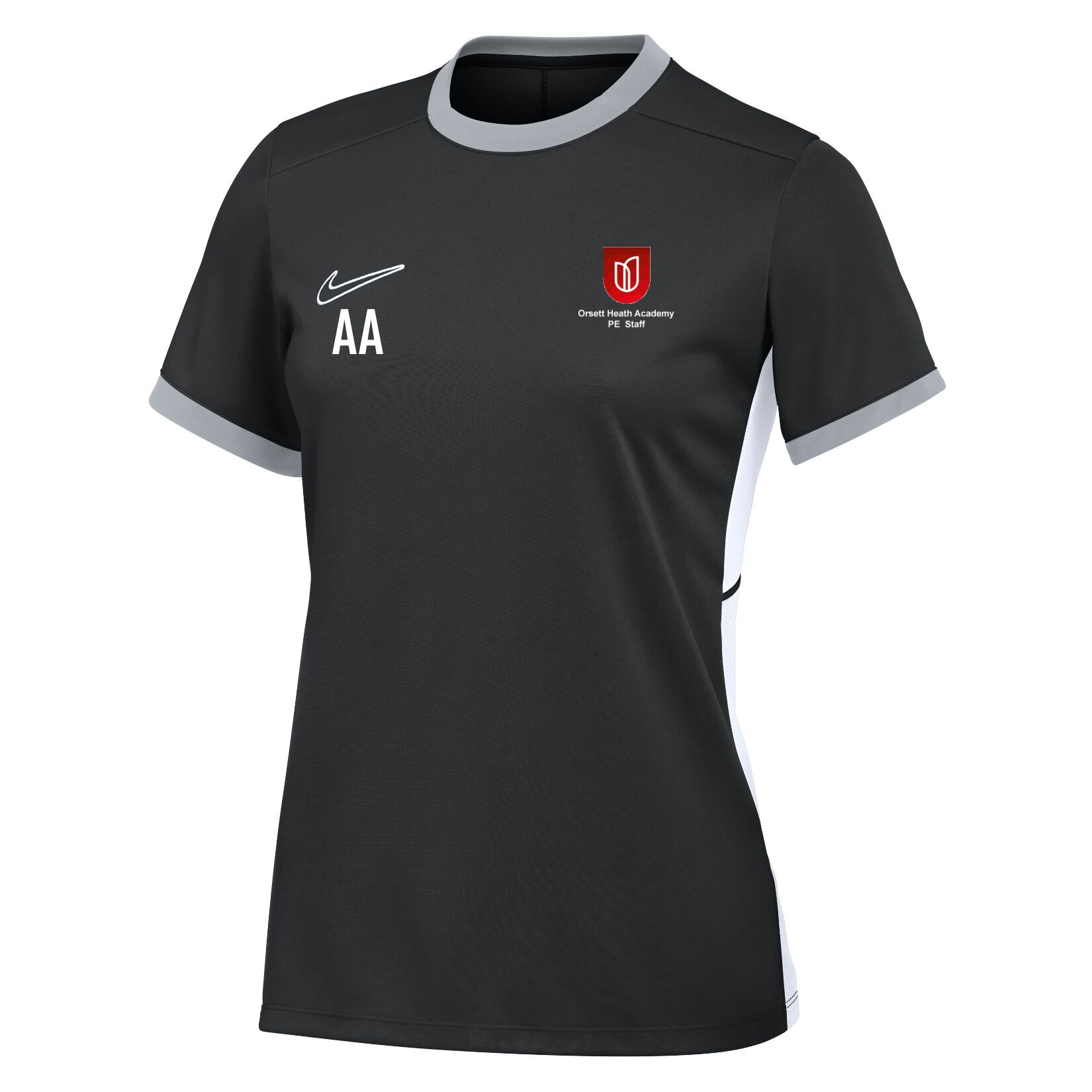 Nike Academy 25 Short-Sleeve Training Top (W) - Black/White/White