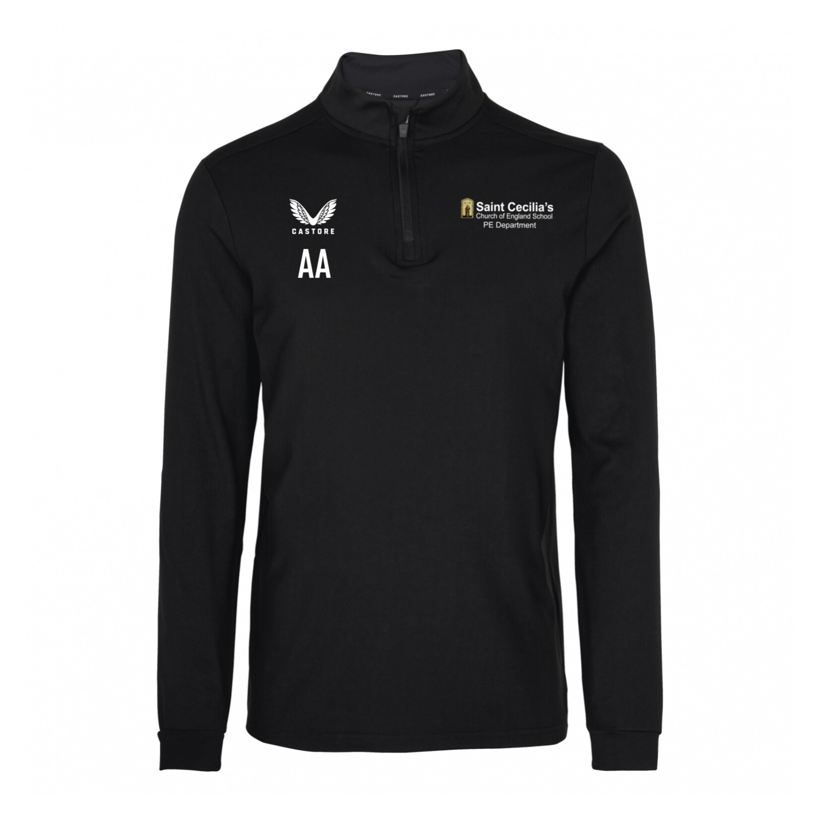 Castore Quarter Zip Midlayer - Black