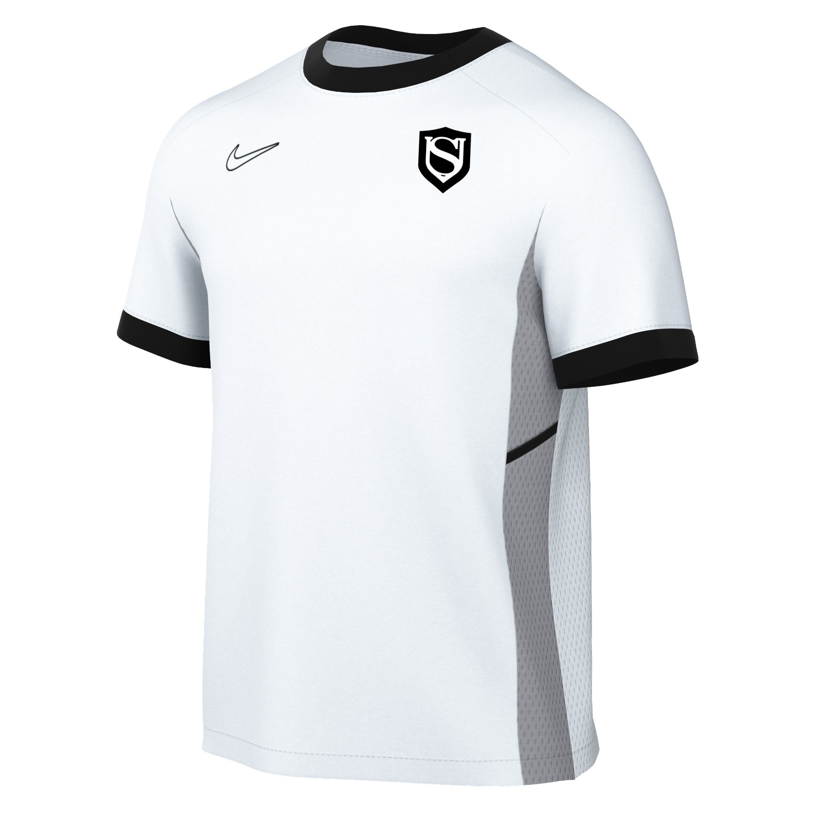 Nike Academy 25 Short-Sleeve Training Top - White/Black/Black