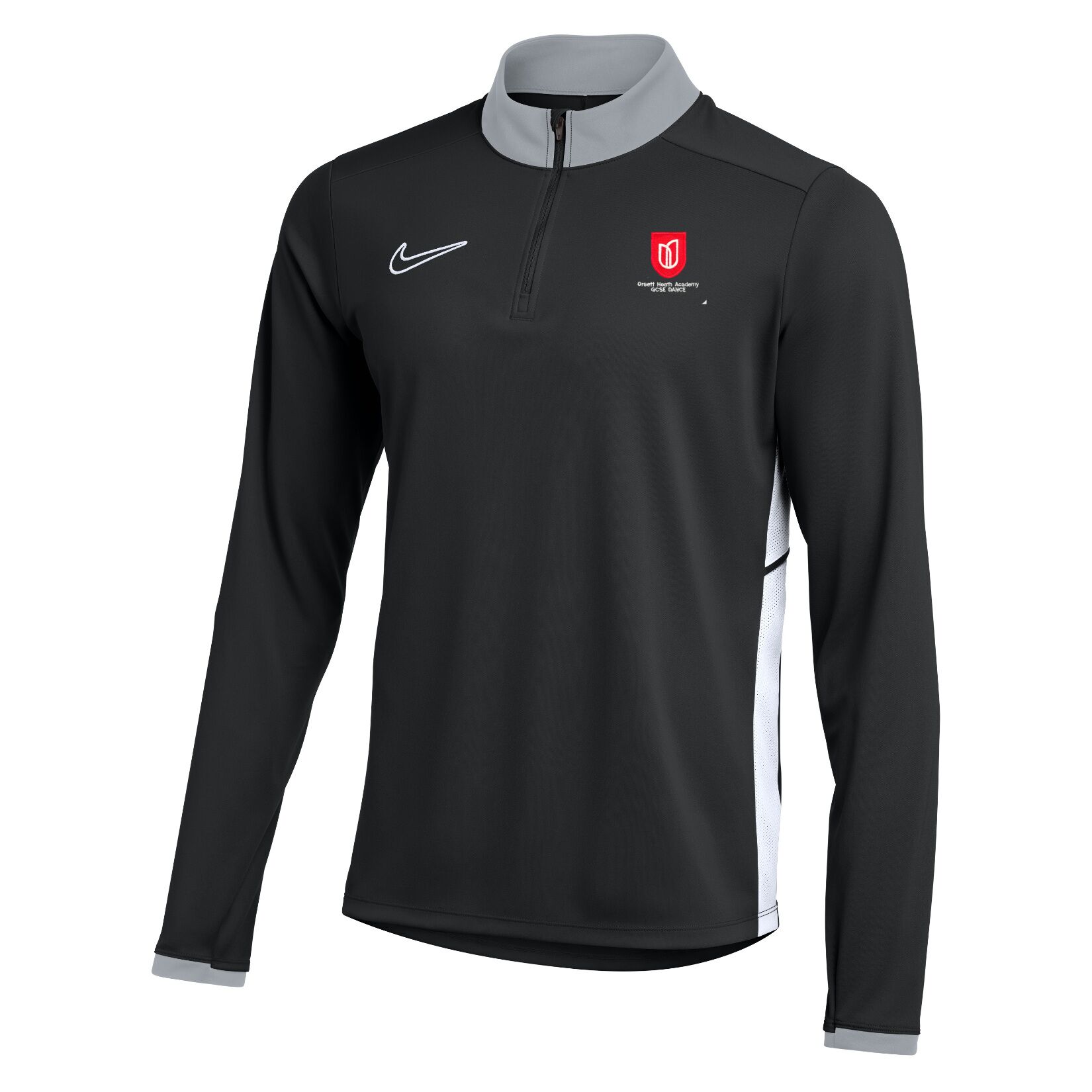 Nike Dri-FIT Academy 25 Drill Top - Black/White/White