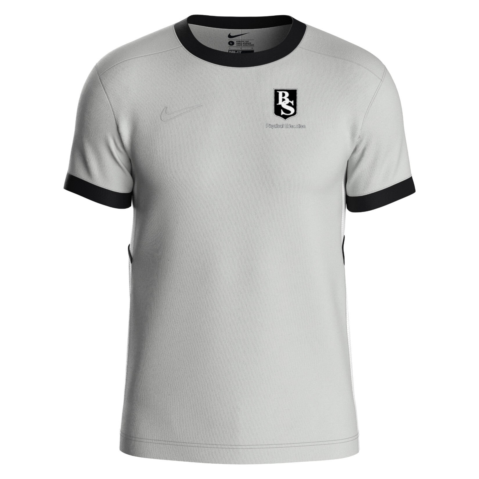 Nike Academy 25 Short-Sleeve Training Top - Wolf Grey/Black/White