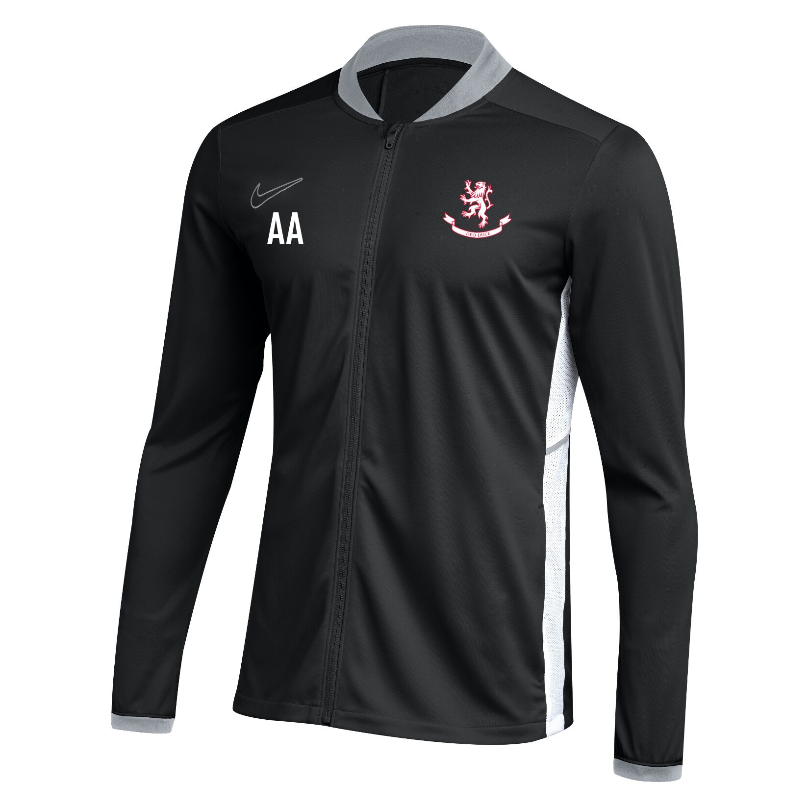 Nike Dri-FIT Academy 25 Knit Track Jacket (W) - Black/White/White