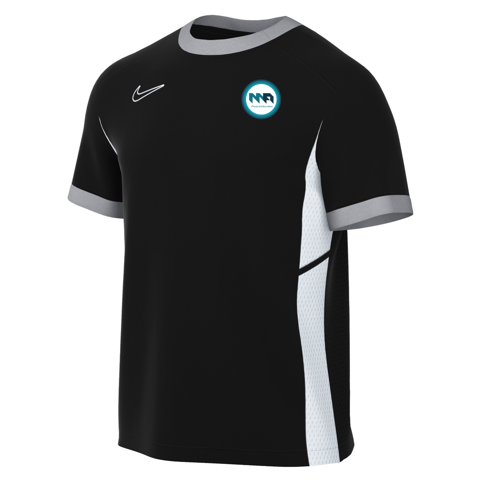 Nike Academy 25 Short-Sleeve Training Top - Black/White/White