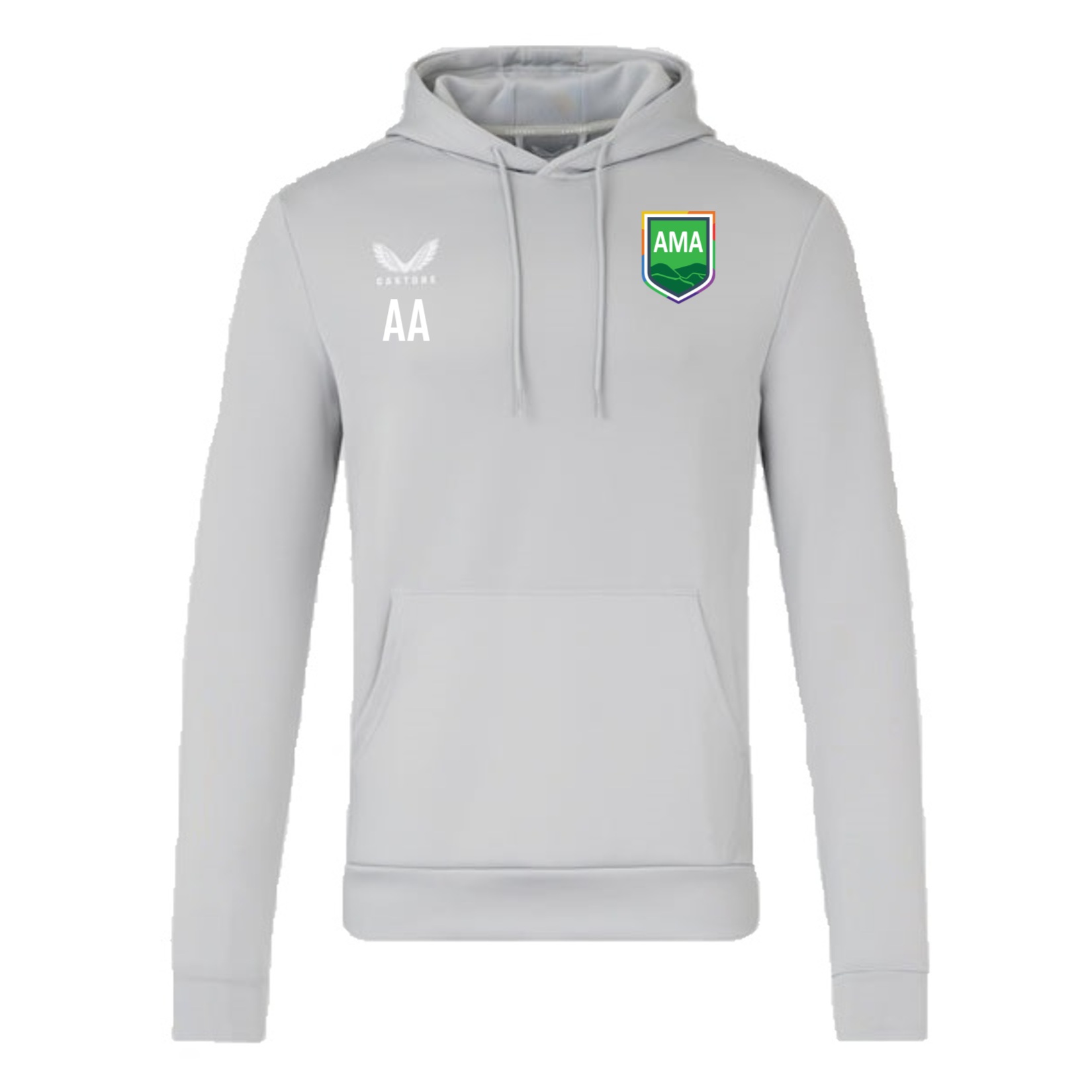 Castore Scuba Overhead Hoodie - Grey/White
