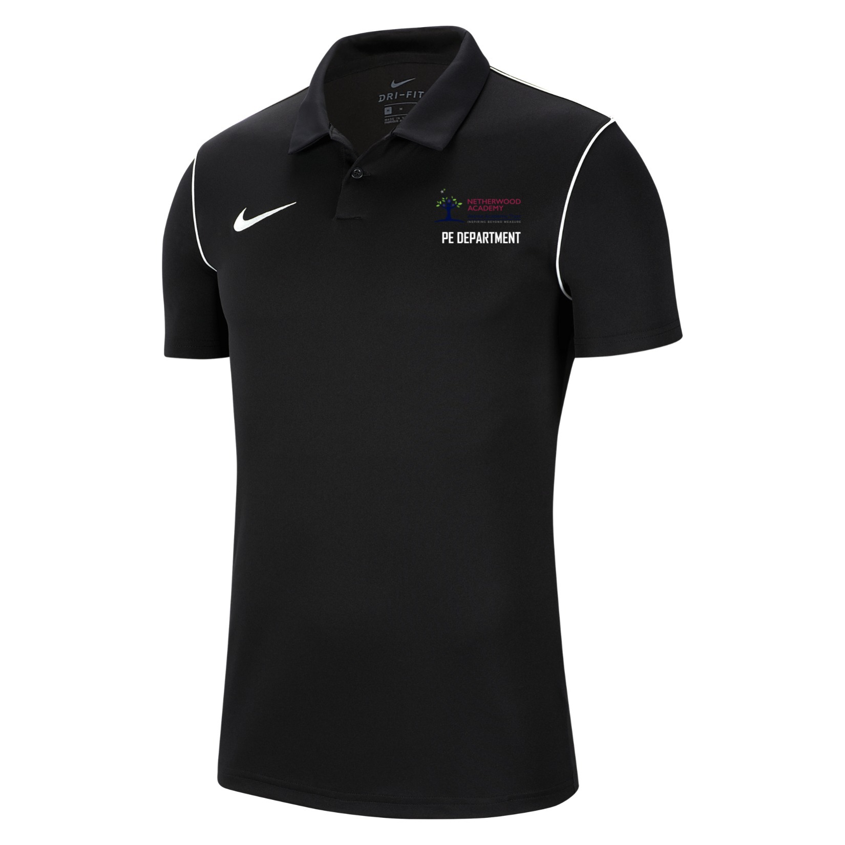 Nike Dri-FIT Park 20 Polo - Black/White/White
