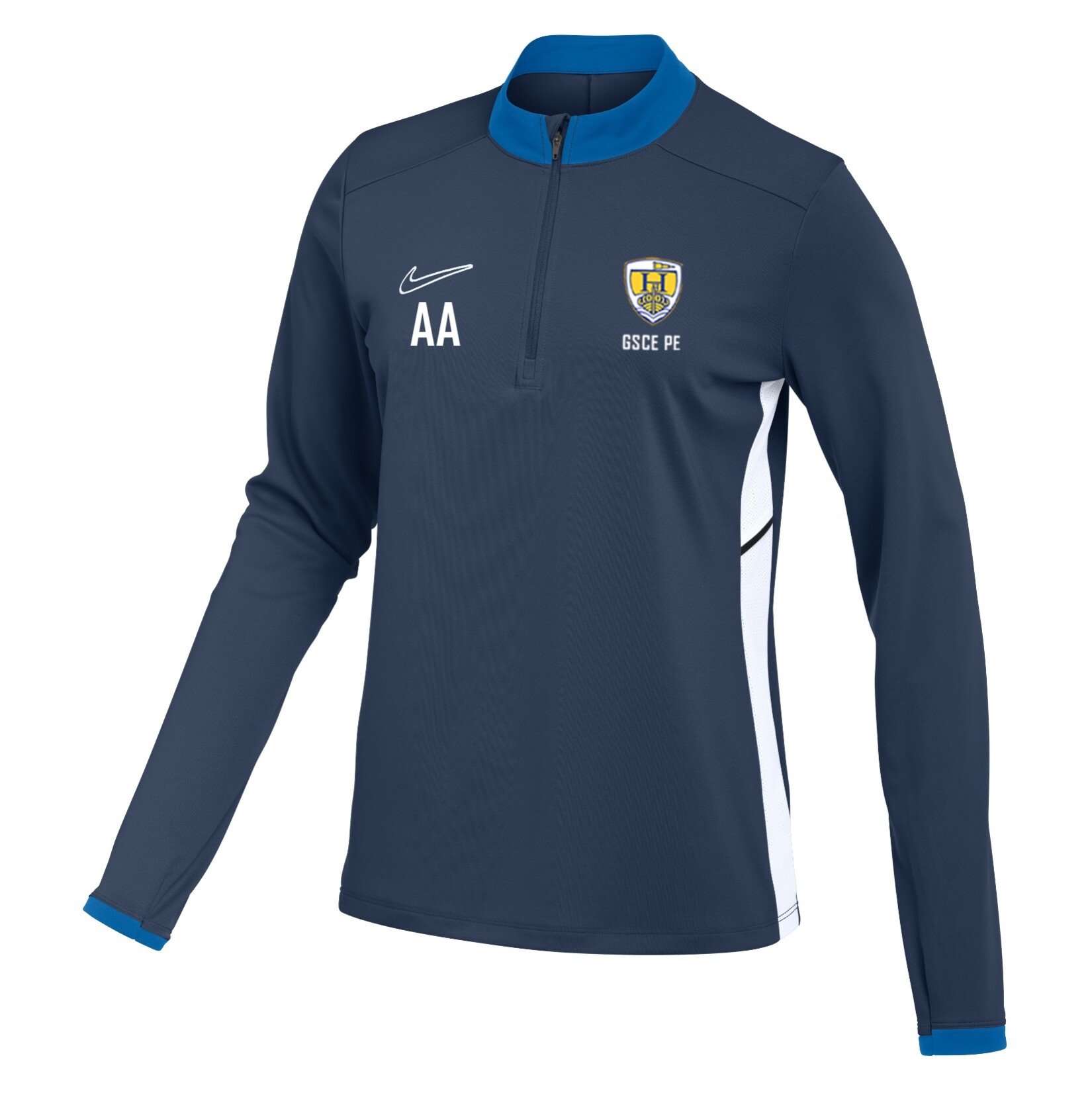 Nike Dri-FIT Academy 25 Drill Top (W) - Obsidian/Royal Blue/White