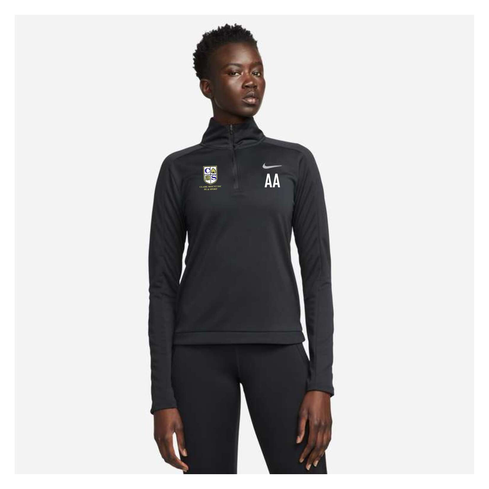 Nike Dri-FIT Pacer 1/4-Zip Sweatshirt (W) - Black/Reflective Silver