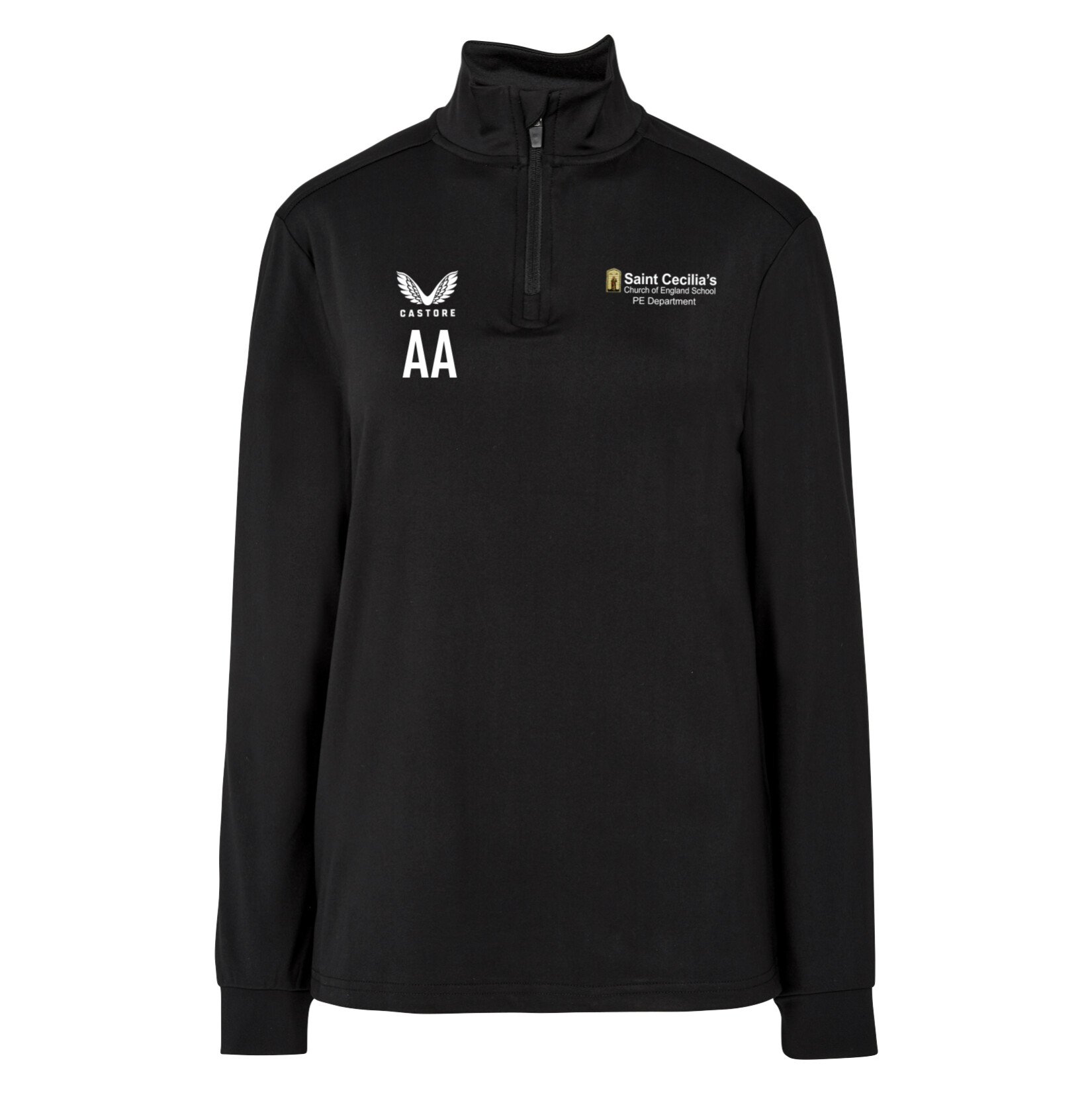 Castore Quarter Zip Midlayer (W) - Black