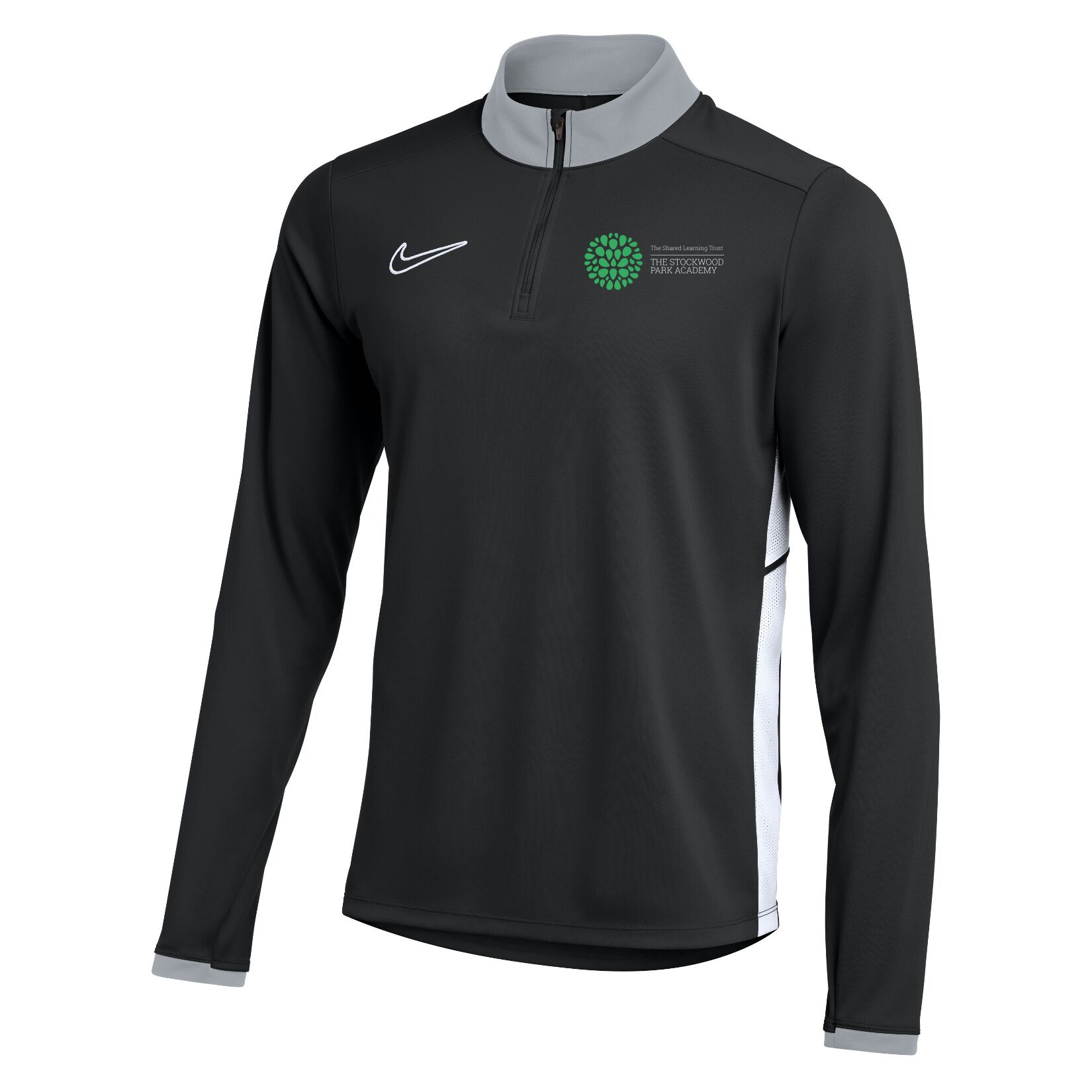 Nike Dri-FIT Academy 25 Drill Top - Black/White/White