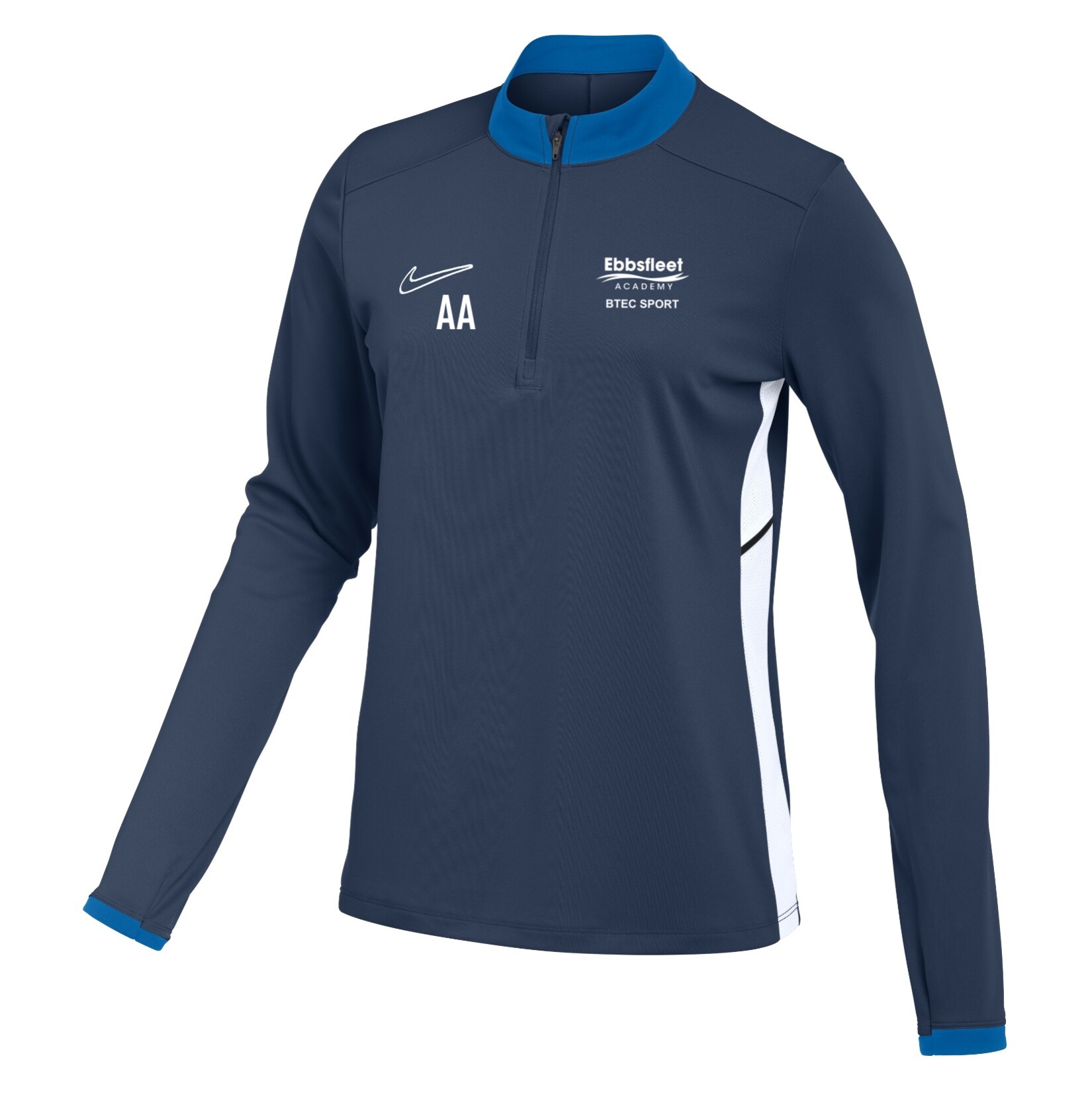 Nike Dri-FIT Academy 25 Drill Top (W) - Obsidian/Royal Blue/White