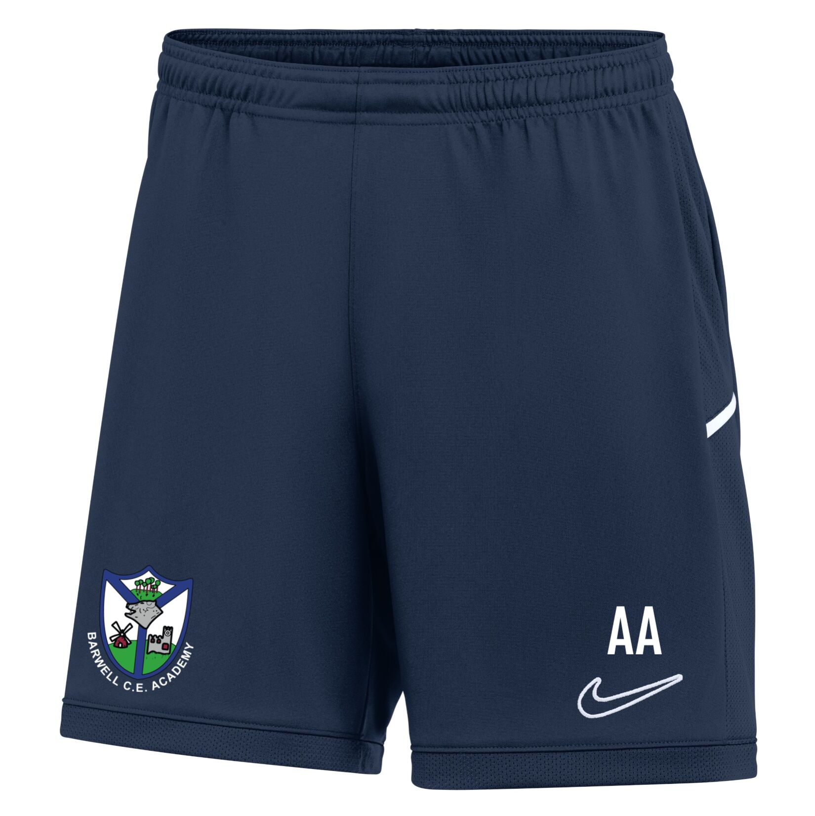 Nike Dri-FIT Academy 25 Shorts (W) - Obsidian/Obsidian/White