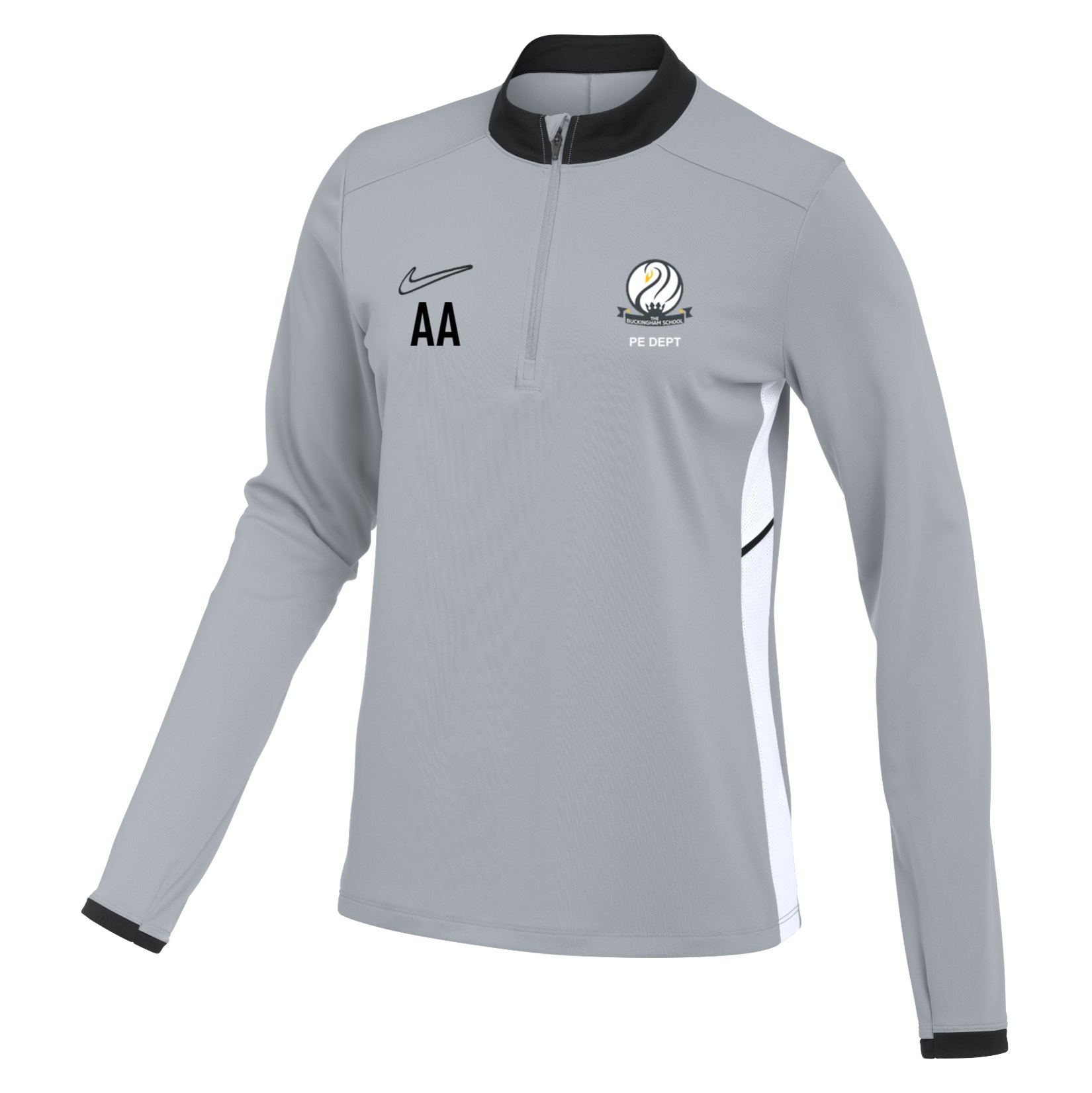 Nike Dri-FIT Academy 25 Drill Top (W) - Wolf Grey/Black/White