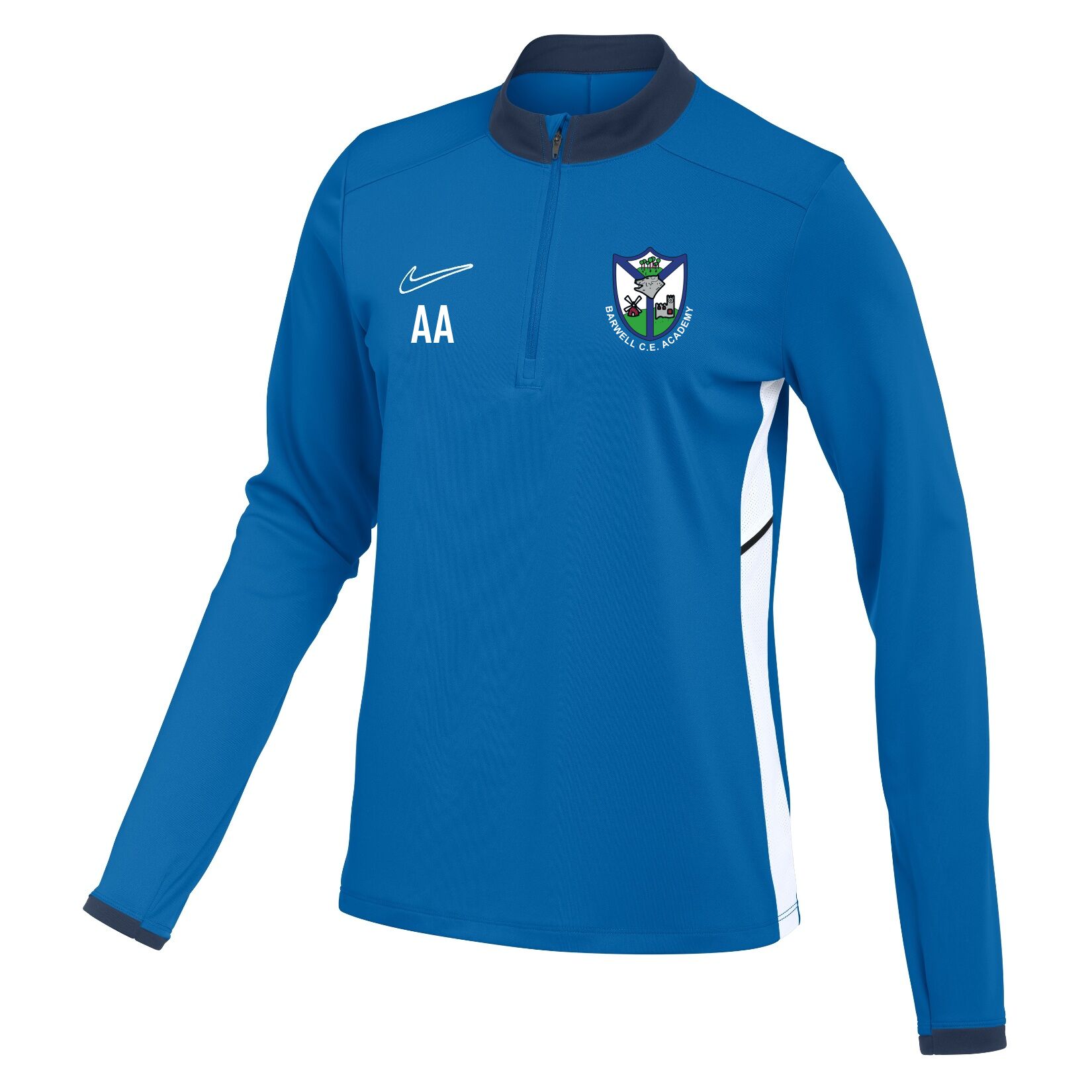 Nike Dri-FIT Academy 25 Drill Top (W) - Royal Blue/Obsidian/White