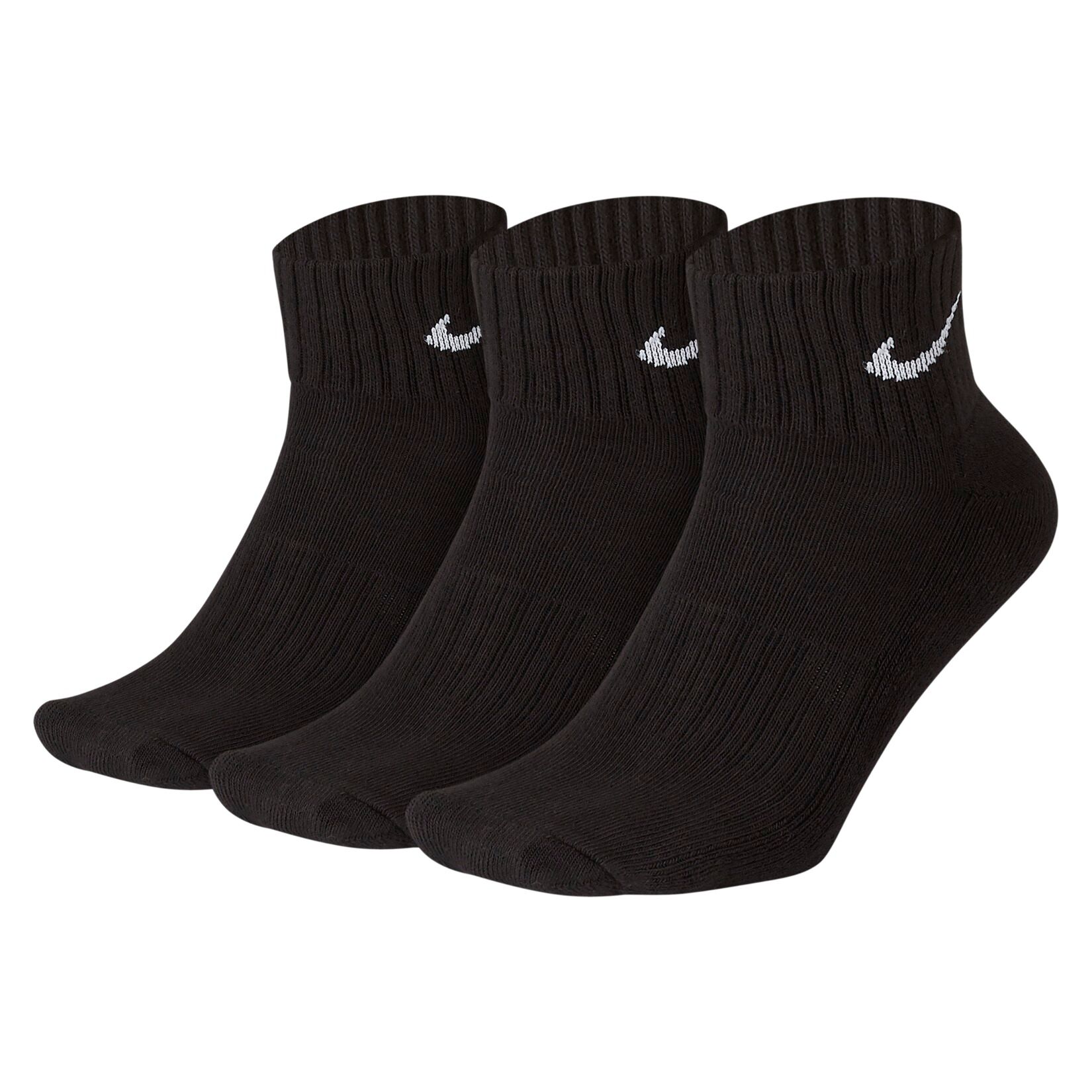 Nike Cushion Training Ankle Socks (3 Pairs) - Black/White