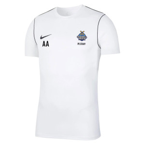 Nike Park 20 Short Sleeve Training Tee White-Black-Black