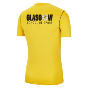 Nike Park 20 Short Sleeve Training Tee Tour Yellow-Black-Black