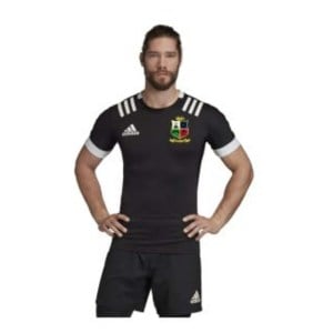 adidas-LP 3 Stripes Fitted Rugby Jersey