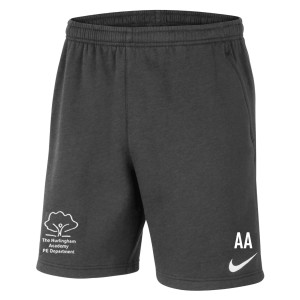 Nike Team Club 20 Fleece Shorts (M) Charcoal Heather-White-White