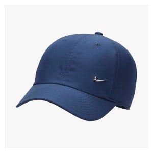 Nike Dri-FIT Club Unstructured Metal Swoosh Cap Midnight Navy-Metallic Silver