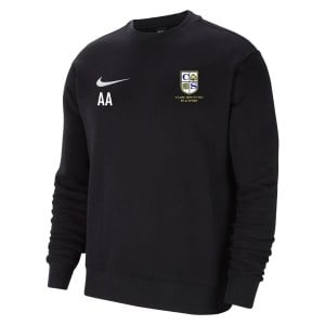 Nike Team Club 20 Fleece Crew Sweatshirt - Black/White/White