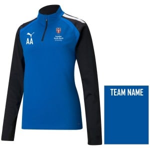 Puma teamLIGA Training 1/4 Top (W) - Electric Blue/Black
