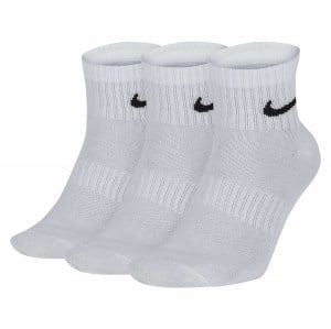 Nike Everyday Lightweight Ankle Training Socks (3 Pair) - White/Black