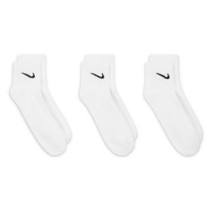 Nike Everyday Lightweight Ankle Training Socks (3 Pair) - White/Black