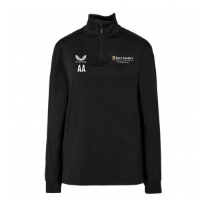 Castore Quarter Zip Midlayer (W) - Black/White