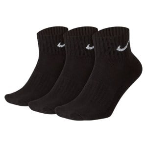 Nike Cushion Training Ankle Socks (3 Pairs) - Black/White