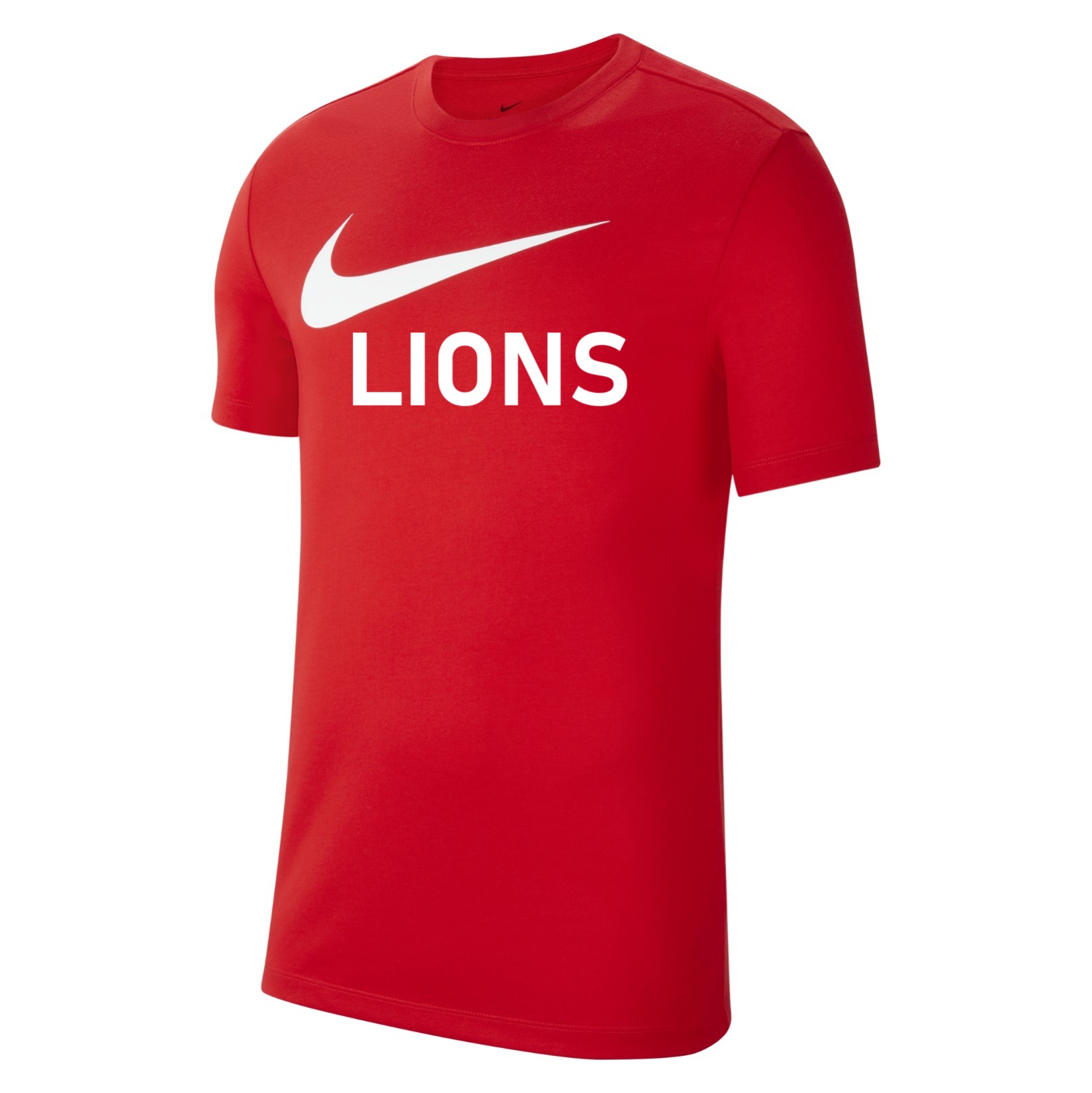 Nike Team Club 20 Swoosh Tee (M) - University Red/White
