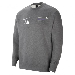 Nike Park 20 Fleece Crew Sweatshirt Charcoal Heathr-White-White
