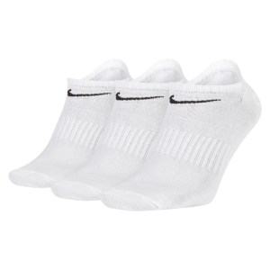Nike Everyday Lightweight No-Show Training Socks (3 Pair) White-Black