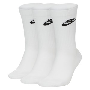 Nike Sportswear Everyday Essential Crew Socks (3 Pairs) White-Black