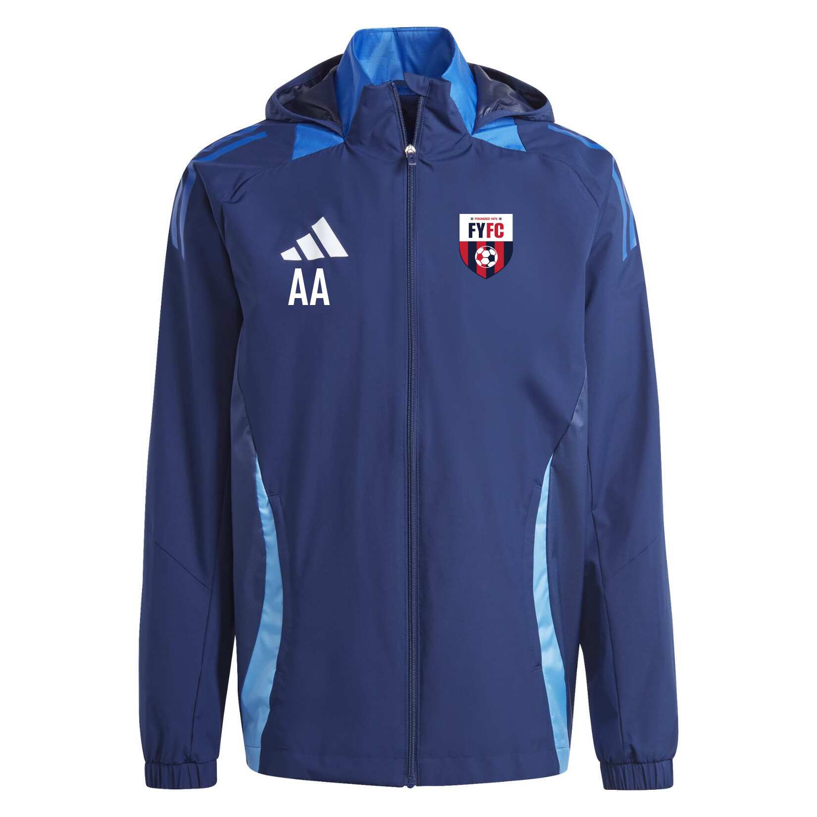 adidas Tiro 24 Competition All-Weather Jacket - Team navy blue/team royal blue/white