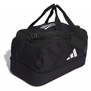 adidas Tiro League Duffel Bag Small with Bottom Compartment Black-White