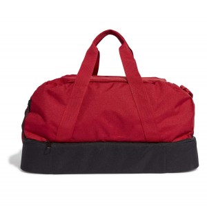 adidas Tiro League Duffel Bag Small with Bottom Compartment Team Power Red-Black-White