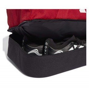 adidas Tiro League Duffel Bag Small with Bottom Compartment Team Power Red-Black-White