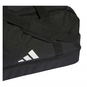 adidas Tiro League Duffel Bag Large with Bottom Compartment Black-White