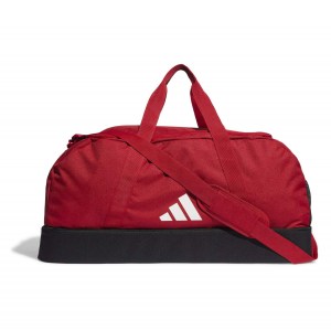 adidas Tiro League Duffel Bag Large with Bottom Compartment Team Power Red-Black-White