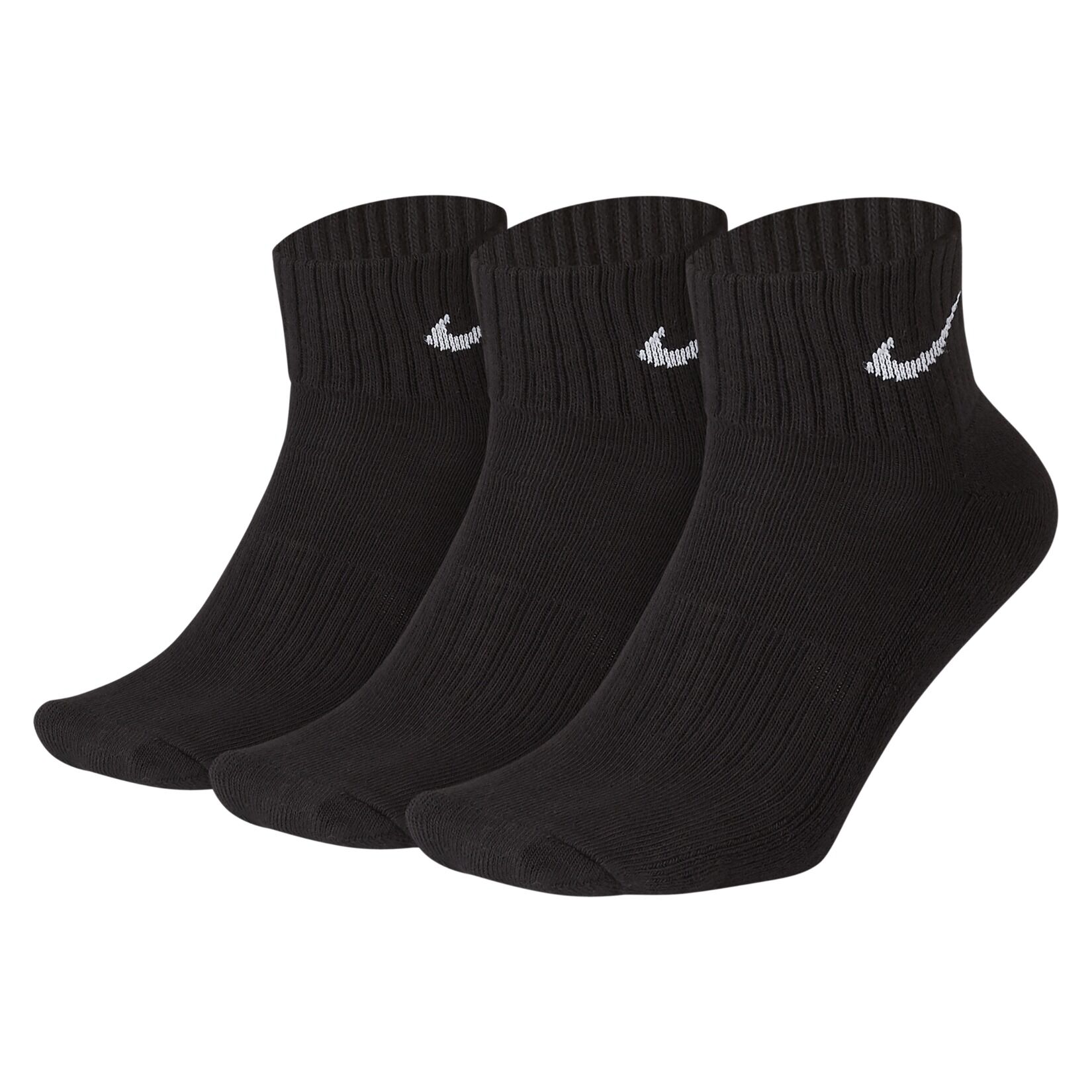 Nike Cushion Training Ankle Socks (3 Pairs) - Black/White