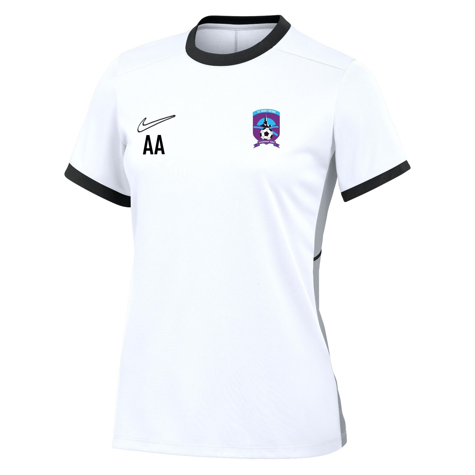 Nike Academy 25 Short-Sleeve Training Top (W) - White/Black/Black
