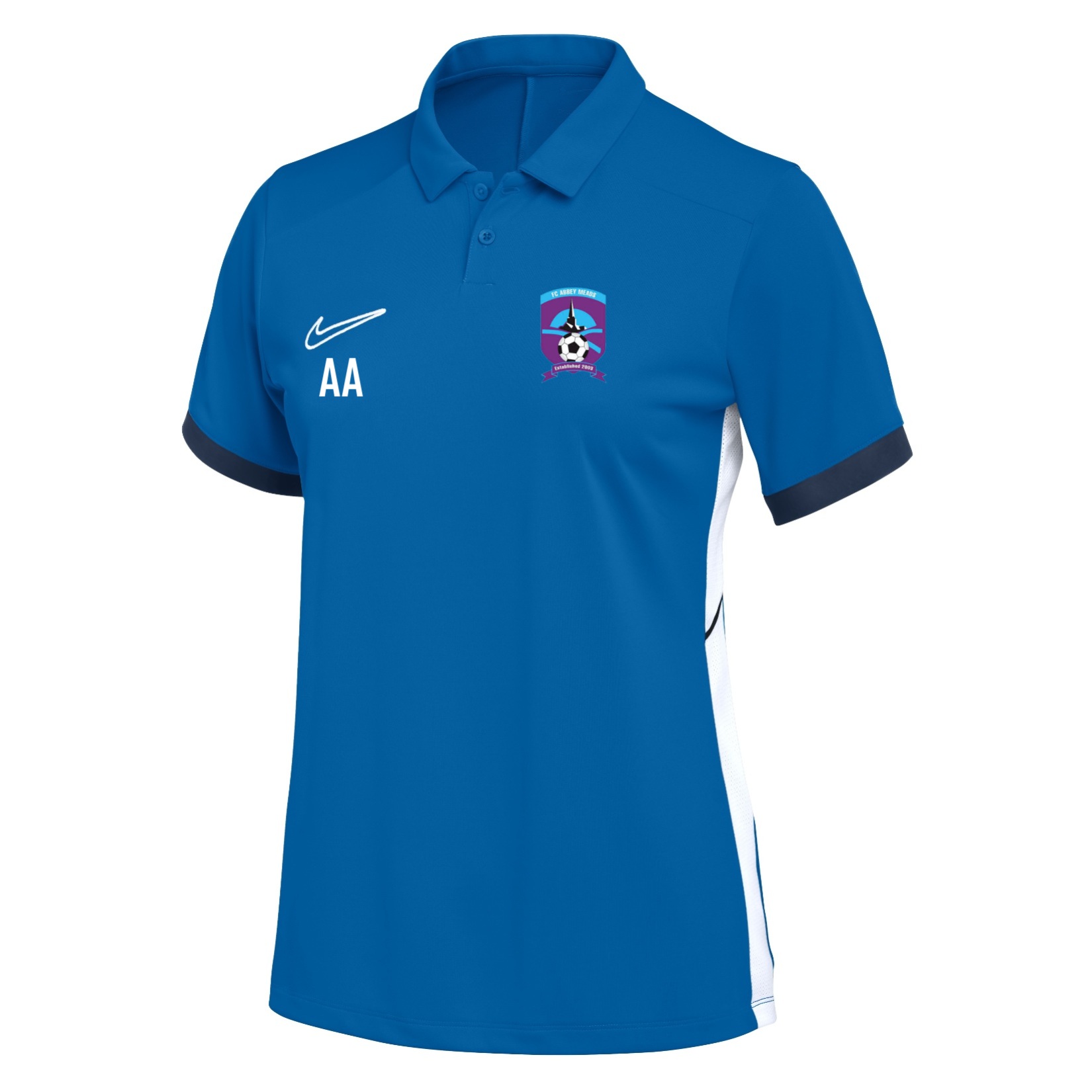 Nike Dri-FIT Academy 25 Polo (W) - Royal Blue/Obsidian/White