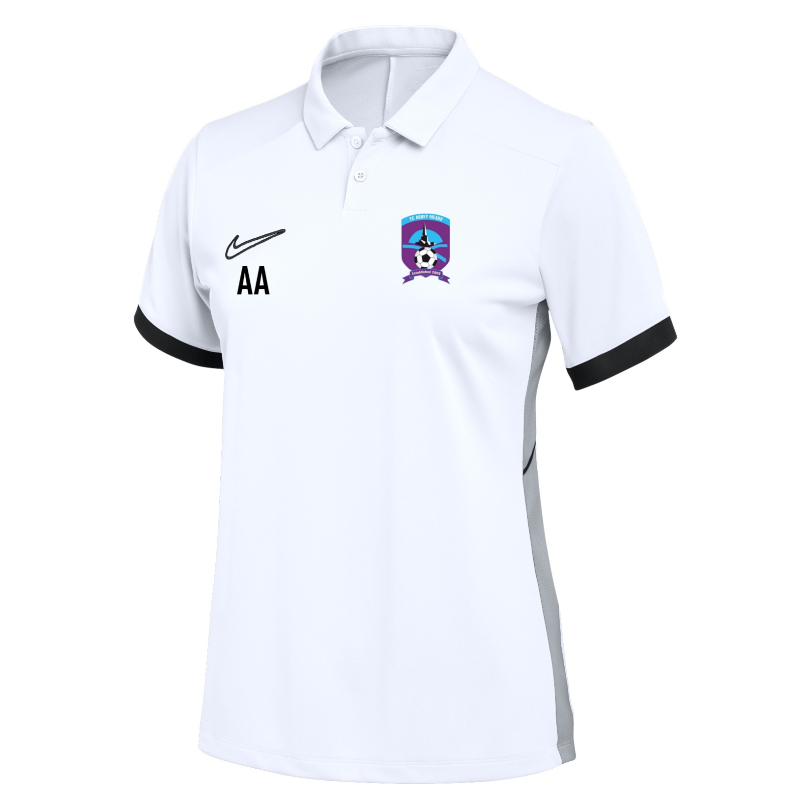 Nike Dri-FIT Academy 25 Polo (W) - White/Black/Black