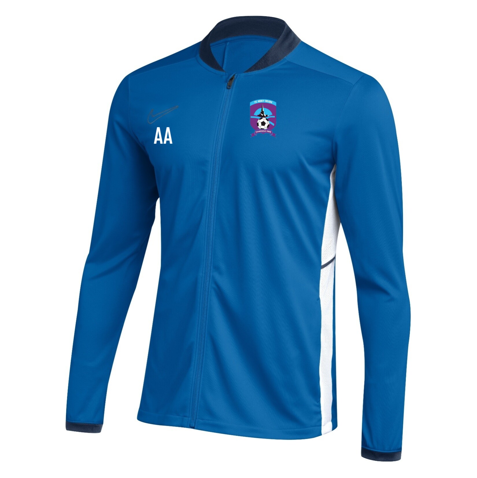 Nike Dri-FIT Academy 25 Knit Track Jacket - Royal Blue/Obsidian/White