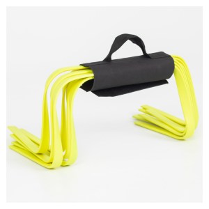 Super Agility 9'' Hurdles (Set of 6) with carry handle Fluo Yellow