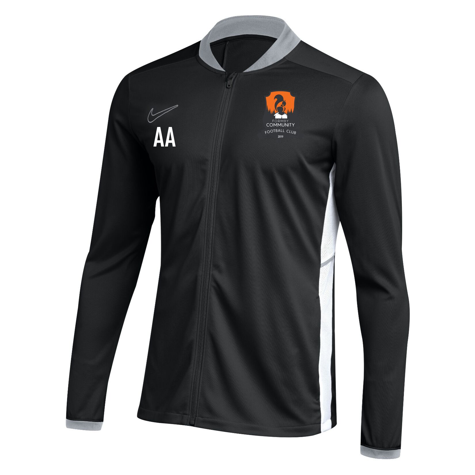 Nike Dri-FIT Academy 25 Knit Track Jacket - Black/White/White