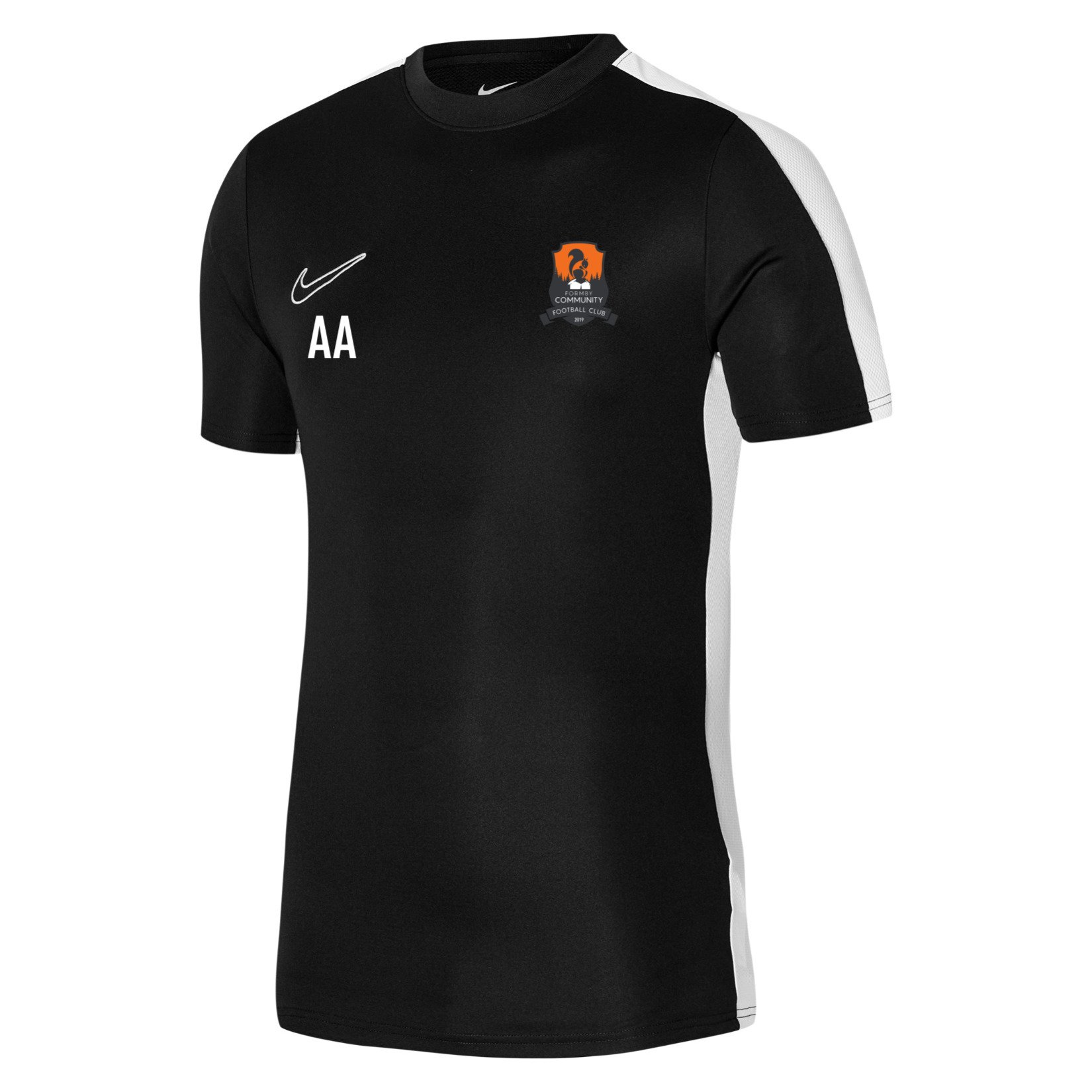 Nike Academy 23 Short Sleeve Training Top - Black/White/White