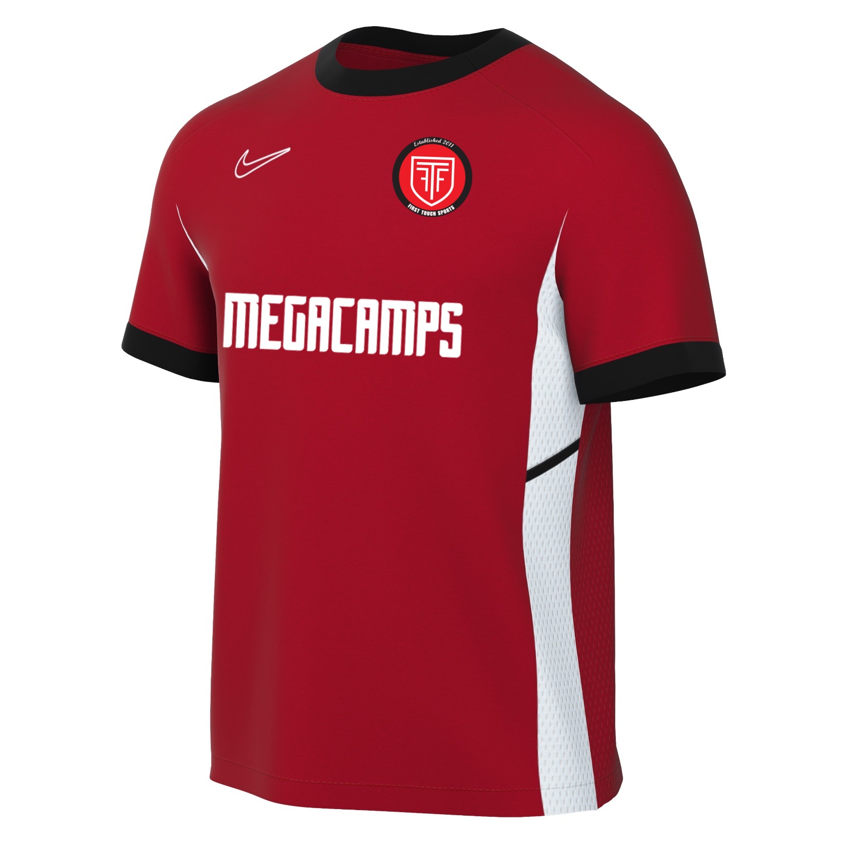 Nike Academy 25 Short-Sleeve Training Top - University Red/Gym Red/White